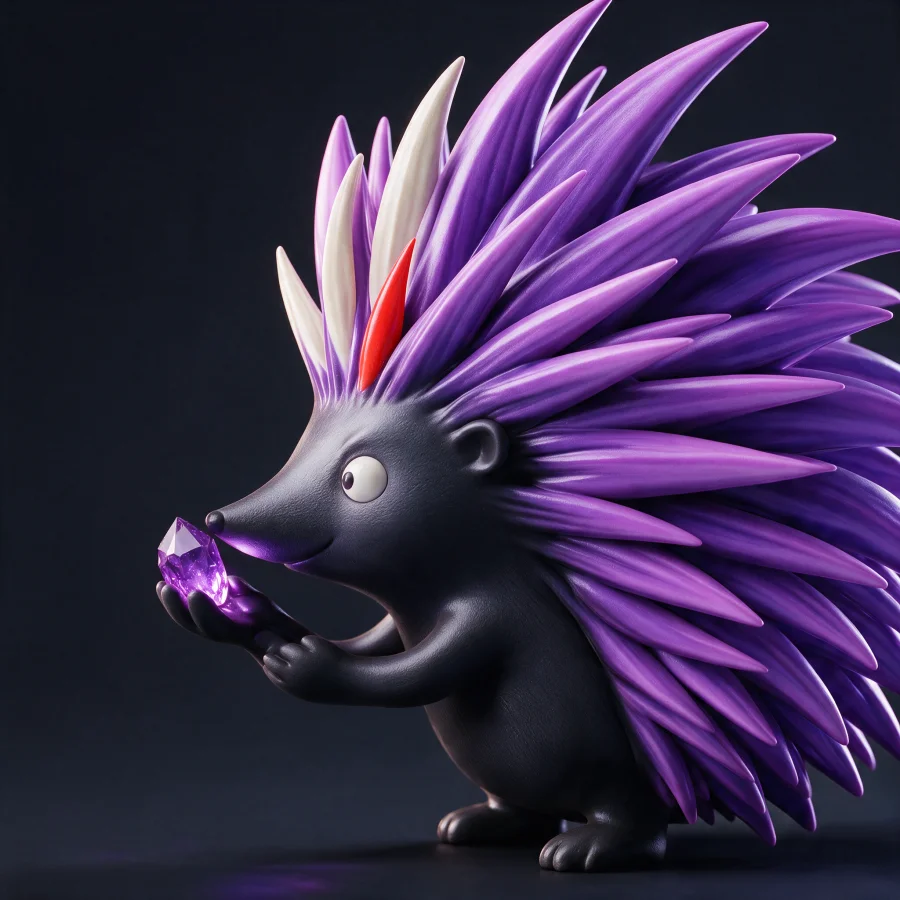 The EZDash hedgehog examining a new possibility